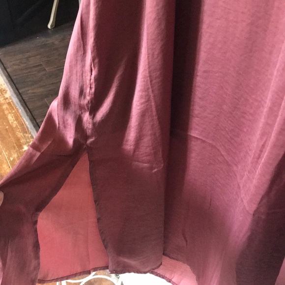 Satin maroon colored dress from Bohme - Picture 4 of 4